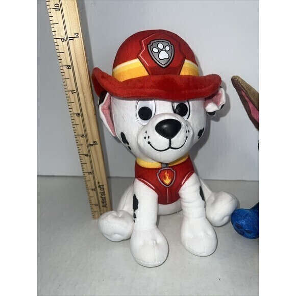 Nickelodeon Paw Patrol Chase 7” & Marshall 9” Plush Stuffed Animal Pair - Picture 6 of 7